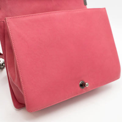 Boy Flap Bag Large Pink Leather