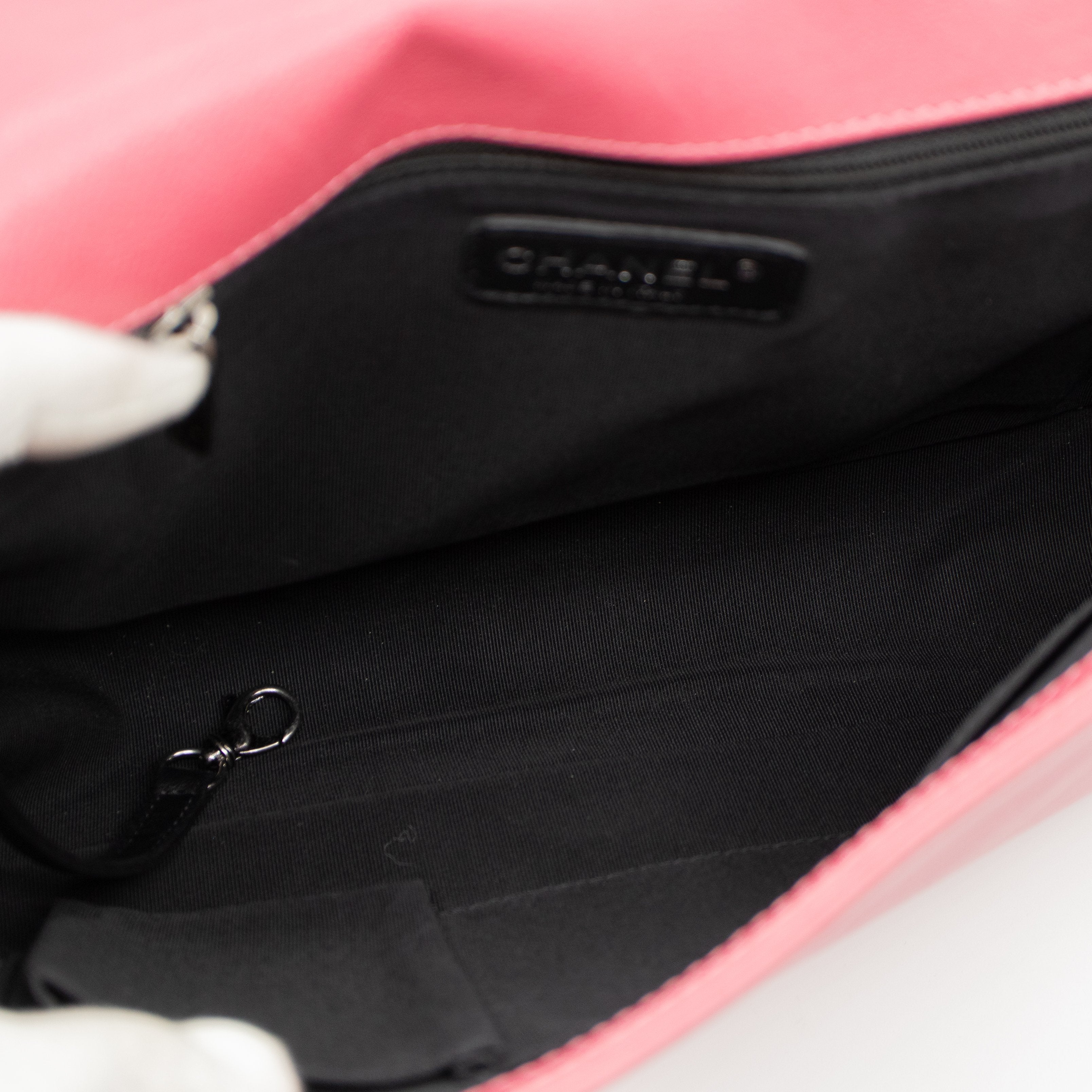 Boy Flap Bag Large Pink Leather