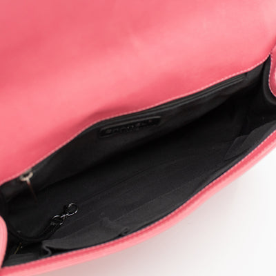 Boy Flap Bag Large Pink Leather