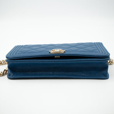 Boy Wallet On Chain Blue Caviar Gold