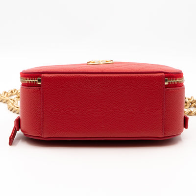 CC Top Handle Camera Bag Small Red Caviar