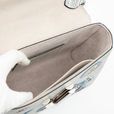 Twist MM Azteque White Epi Leather