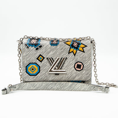 Twist MM Azteque White Epi Leather