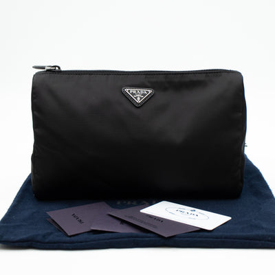 Toiletry Pouch Black Nylon