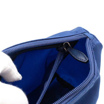 Toiletry Pouch Blue Nylon