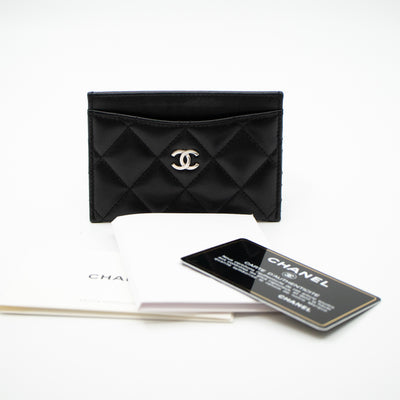 Classic Card Holder Black Leather