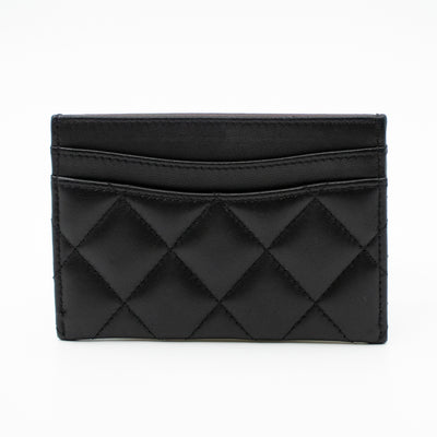 Classic Card Holder Black Leather