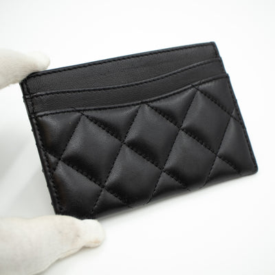 Classic Card Holder Black Leather