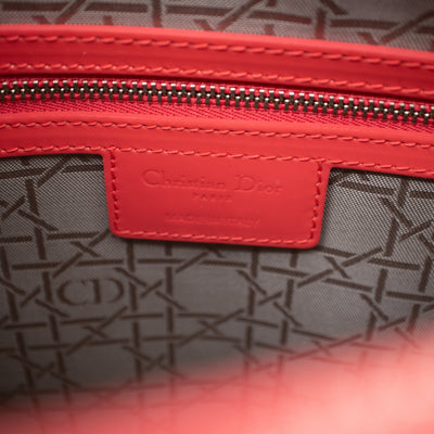 Lady Dior Large Papaya Patent Leather
