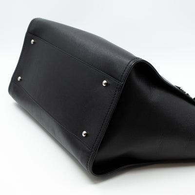 Deauville Medium Black Caviar Silver