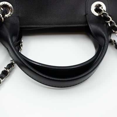 Deauville Medium Black Caviar Silver