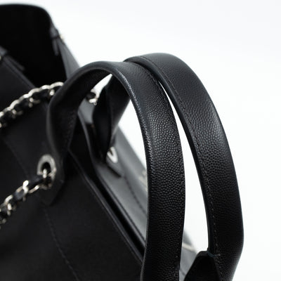 Deauville Medium Black Caviar Silver