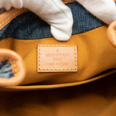 Pleaty Blue Denim Monogram