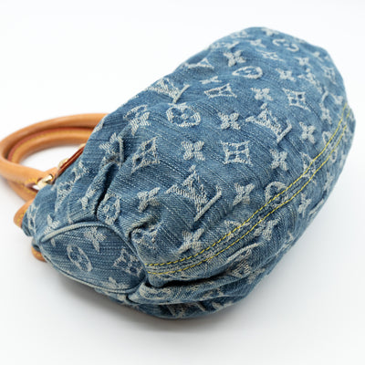 Pleaty Blue Denim Monogram
