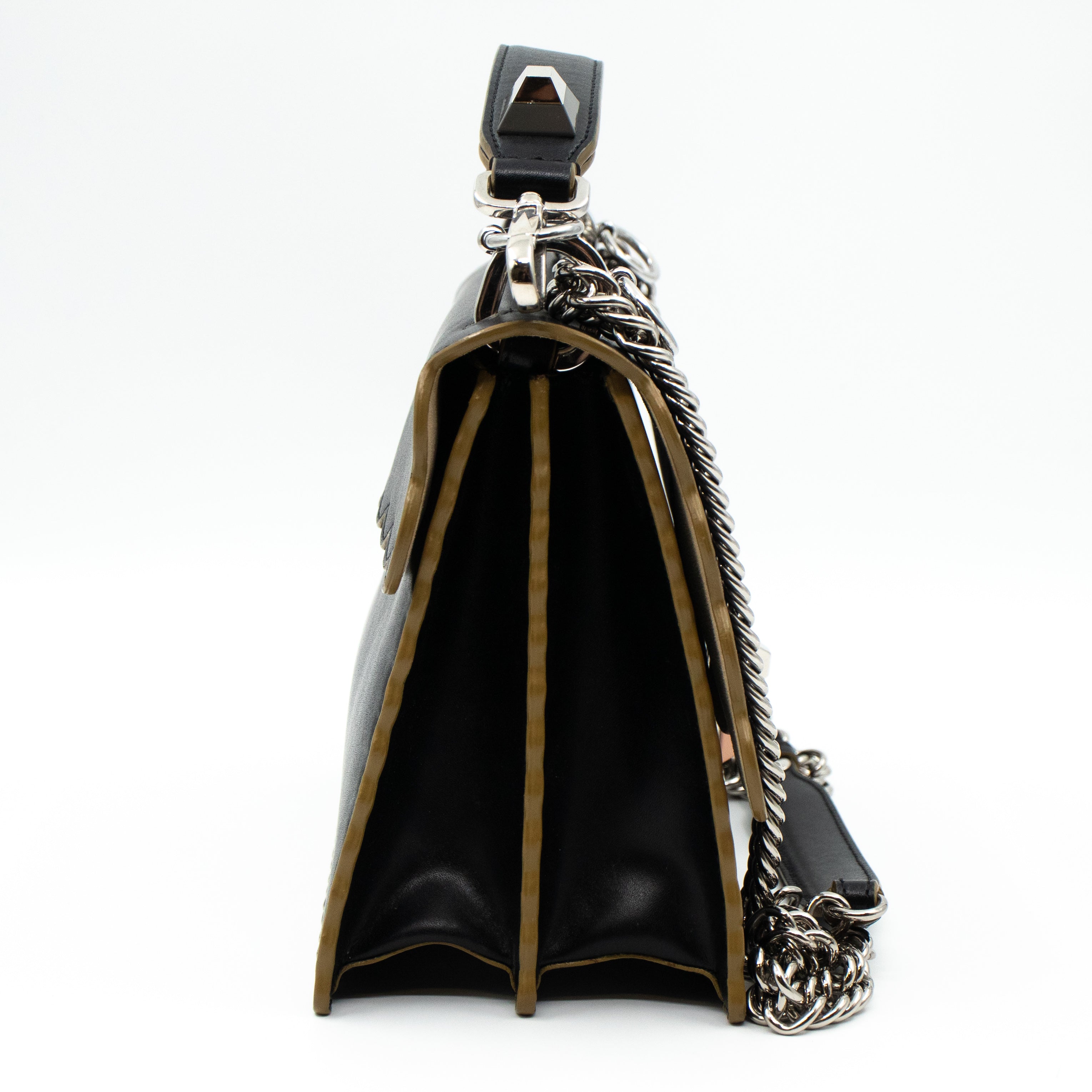 Kan I Medium Black Leather