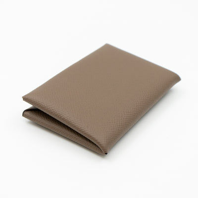 Calvi Card Holder Etoupe Leather