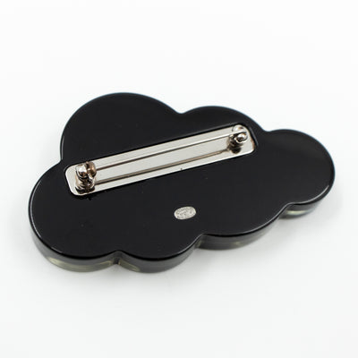CC Space Brooch Black