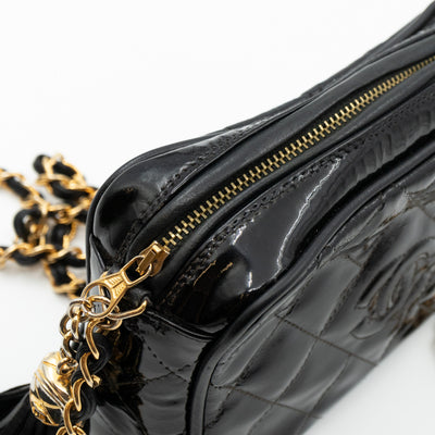 CC Camera Bag Black Patent Leather
