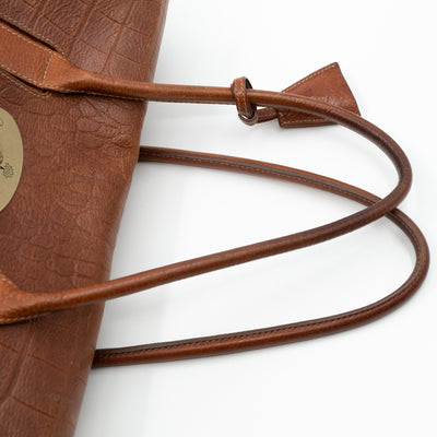 Bayswater Brown Croc Embossed Leather