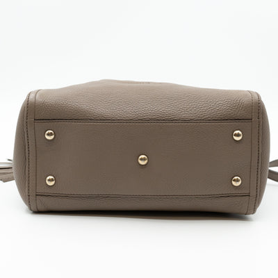 Soho Two Way Tote Grey Leather