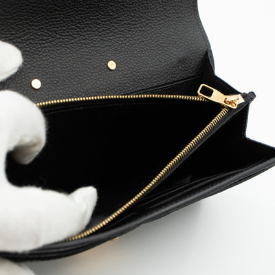 Metis Wallet Monogram Empreinte Black