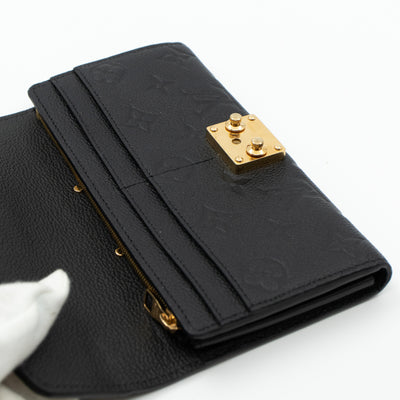 Metis Wallet Monogram Empreinte Black