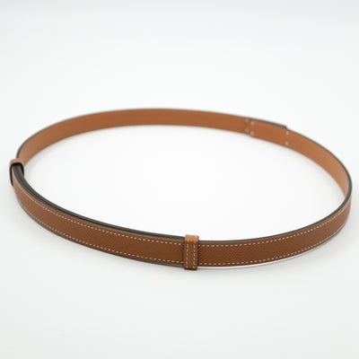 Kelly 18 mm Belt Adjustable Gold Leather