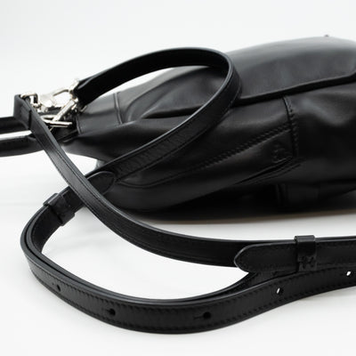 Nano Backpack Black Leather