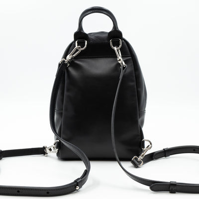 Nano Backpack Black Leather