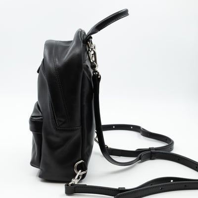 Nano Backpack Black Leather