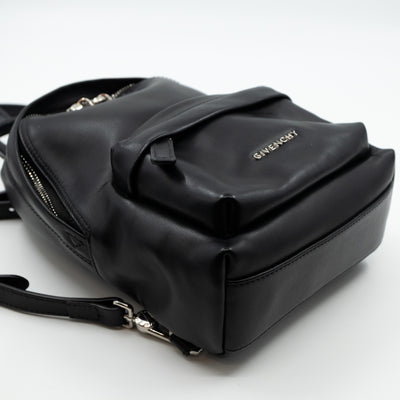 Nano Backpack Black Leather