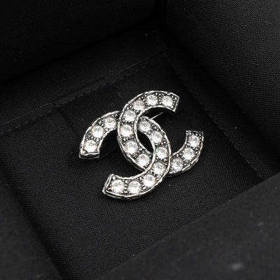CC Brooch Crystal Ruthenium