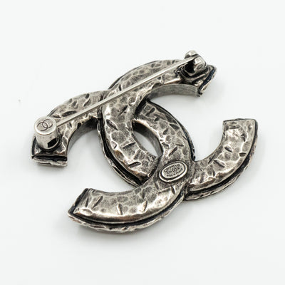 CC Brooch Crystal Ruthenium