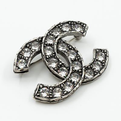 CC Brooch Crystal Ruthenium