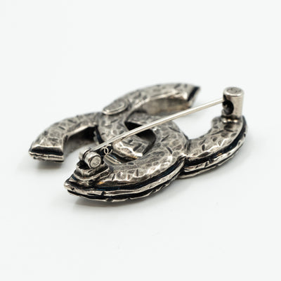 CC Brooch Crystal Ruthenium