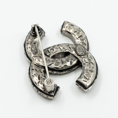 CC Brooch Crystal Ruthenium