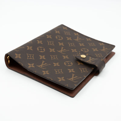 Large Ring Agenda Cover Monogram