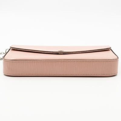 Pochette Felicie Epi Leather Rose Ballerine