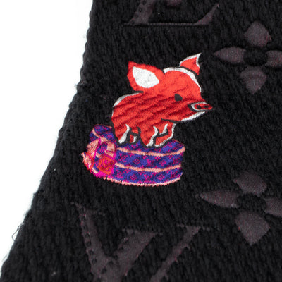 Logomania Superstition Scarf Black