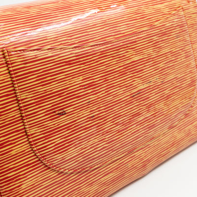 Classic Double Flap Jumbo Orange Striped Silver