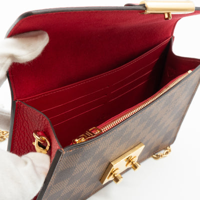 Croisette Chain Wallet Damier Ebene