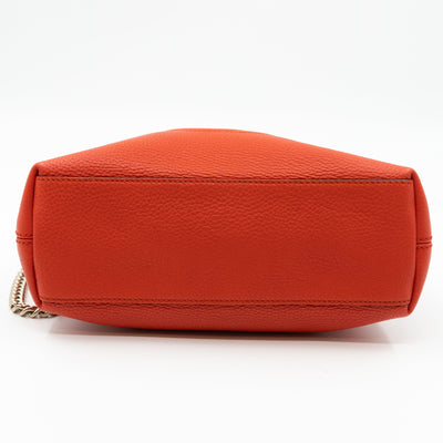Mini Soho Chain Orange Leather