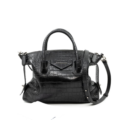 Soft Antigona Small Black Leather