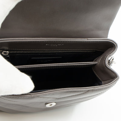 Loulou Toy Grey Leather