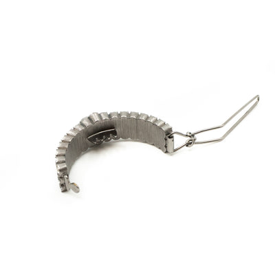 CC Crystal Hair Clip Ruthenium