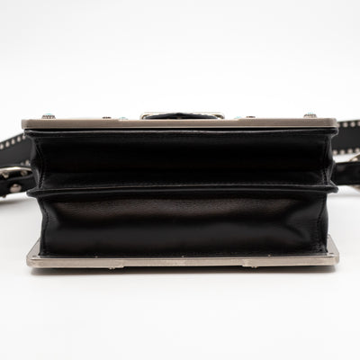 Cahier Studded Black Leather