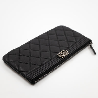 Boy O Case Long Black Leather