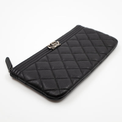 Boy O Case Long Black Leather