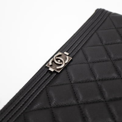 Boy O Case Long Black Leather