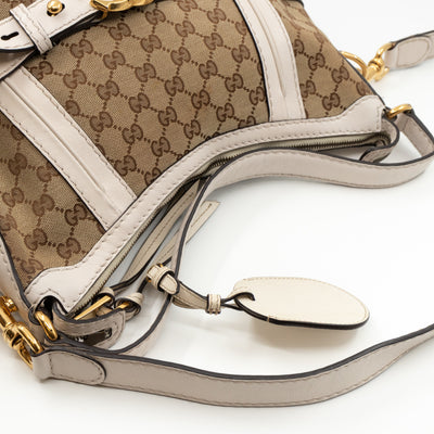 GG Running Hobo Bag White